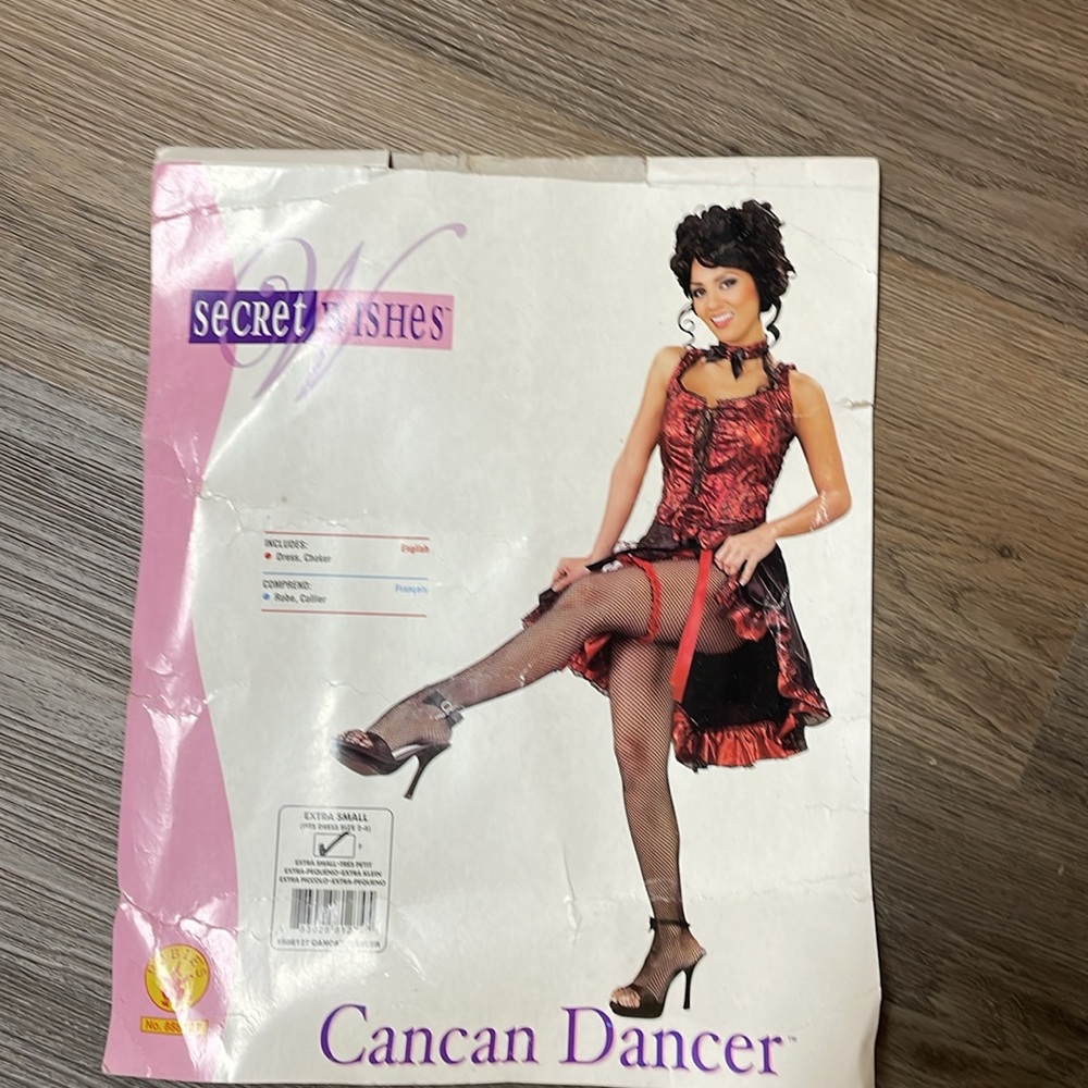 Secret Wishes Cancan dancer costume, size extra small